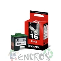 Lexmark 16 - Cartouche d'encre Lexmark numero16 10N0016 noir (gr