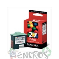Lexmark 27 - Cartouche d'encre Lexmark numero27 10NX227 couleur