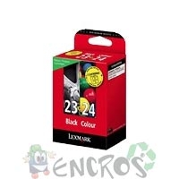 Pack de 2 cartouches Lexmark noir et couleur numero23 et numero2