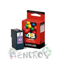 Lexmark 43 XL - Cartouche d'encre Lexmark numero43 XL 018Y0143E