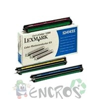 Lexmark 12A1455 - Lot de 3 tambours Lexmark 12A1455 couleur