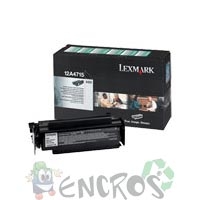 Lexmark 12A4715 - Toner Lexmark 12A4715 LRP noir (grande capacit