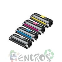 LOT de 4 toners Konica Minolta 1710524-001 / MagiColor 2200 noir