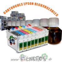 Pack de 8 Cartouches Rechargeables EPSON de T0961 à T0969