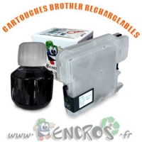 Kit Cartouche Rechargeable BROTHER LC1100/LC980 Black