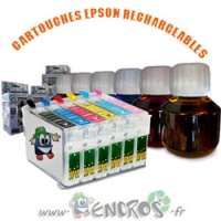 Pack de 6 Cartouches Rechargeables EPSON de T0801 à T0806