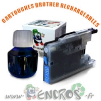 Kit Cartouche Rechargeable BROTHER LC1280 Cyan