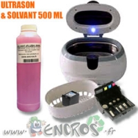 Kit Nettoyeur à Ultrasons + Solvant 500ML