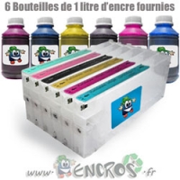 Pack de 6 Cartouches Rechargeables HP DESIGNJET 9000S