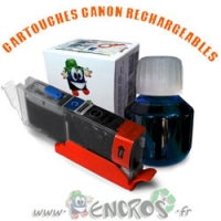 Kit Cartouche Rechargeable Canon CLI551 Cyan