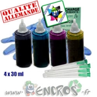 Kit Encre 4x30ML Couleurs universelles pour CANON