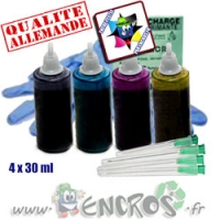 Kit Encre 4x30ML Couleurs universelles pour BROTHER