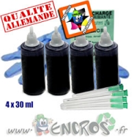 Kit Encre 4x30ML NOIR universelle pour EPSON