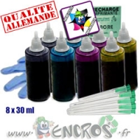 Kit Encre 8x30ML Couleurs universelles pour LEXMARK