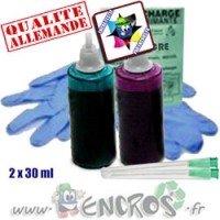 Kit Encre 2x30ML MAGENTA+CYAN LIGHT universelles pour BROTHER