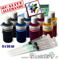 Kit Encre 8x50ML Couleurs universelles pour BROTHER