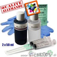 Kit Encre 2x50ML GLOSS+MAT NOIR universelle pour EPSON