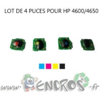 HP Lot de 4 Puces NOIR+ COULEUR Toner LaserJet 4600/4650