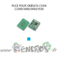 OKIDATA Puce CYAN Toner C3300 et plus