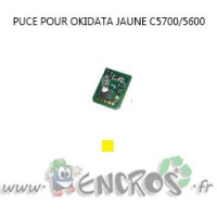 OKIDATA Puce JAUNE Toner C5700/5600