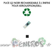 Xerox/Epson/Dell Puce Rechargeable Toner Black Série Q2