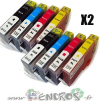 Eco Pack 8 Cartouches compatibles HP 364 XL