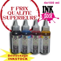 Kit 4x100ML Inkstock Couleurs Universelles Pour Canon