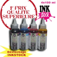Kit 4x100ml Inkstock Couleurs Universelles pour Brother