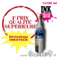 Kit 1x100ML Cyan Inkstock Couleur Universelle Pour HP