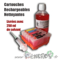 Rechargeables Canon PGI-525 / CLI-526 Nettoyantes Au Solvant Encros