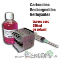  Rechargeables BROTHER LC123 nettoyantes Au Solvant Encros