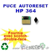 Puce Auto-Reset Noire  HP 364