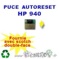 Puce Auto-Reset Jaune HP 940