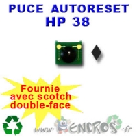 Puce Auto-Reset Noire Mate HP 38