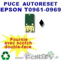 Puce auto-reset Epson Noire T0961