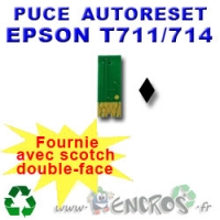 Puce Auto-Reset EPSON T0711 noire