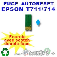 Puce Auto-Reset EPSON T0712 cyan