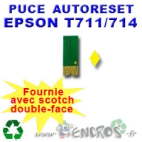 Puce Auto-Reset EPSON T0714 jaune