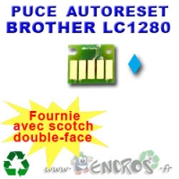 Puce Auto-Reset Cyan BROTHER LC1280