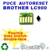 Puce Auto-Reset BROTHER LC900 noire