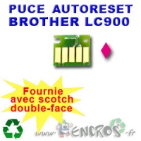 Puce Auto-Reset BROTHER LC900 magenta
