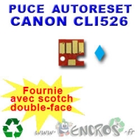 Puce Auto-Reset CLI526 Canon cyan