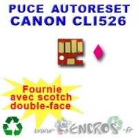 Puce Auto-Reset CLI526 Canon magenta