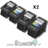 Ecopack 4 Cartouches Compatibles CANON PG540-CL541 XL Couleur et Noire