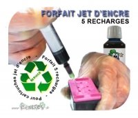 Forfait 5 Recharges pour cartouche a tête d'impression