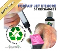 Forfait 50 Recharges cartouche a tête d'impression