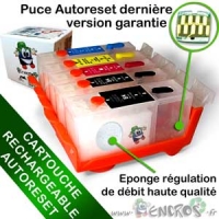 Cartouche Rechargeable pour Canon CLI521-PGI520-CLI526-PGI525 - Pack X5 Vides