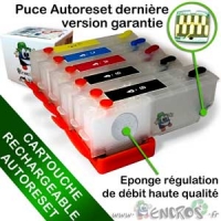 Cartouche Rechargeable pour Epson T2621/T2631 a T2634 - Pack X5 Vides