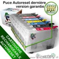 Cartouche Rechargeable pour Epson T0870 à T0879 - Pack X8 Vides