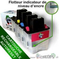 Cartouche Rechargeable pour Brother LC900 - Pack X4 Vides